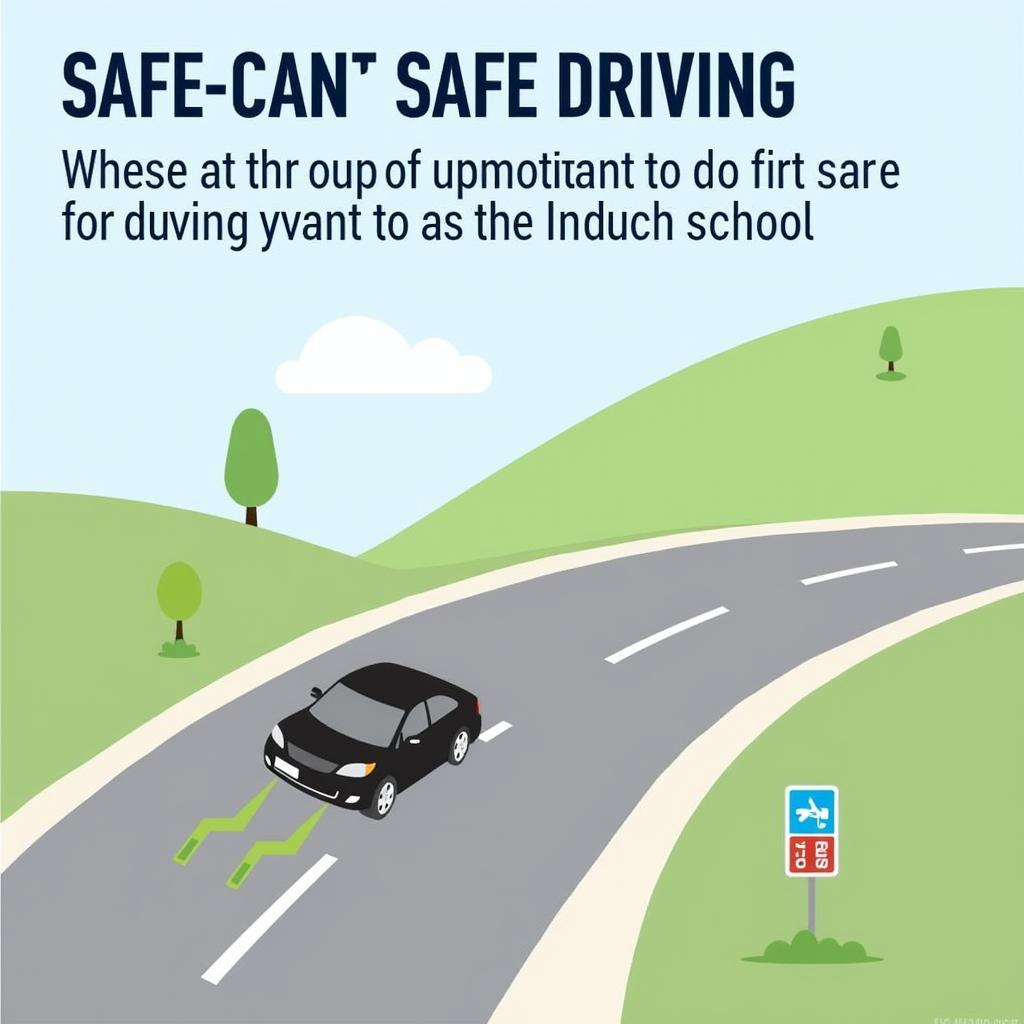 Car Driving Safely on Road with Functioning Advancetrac