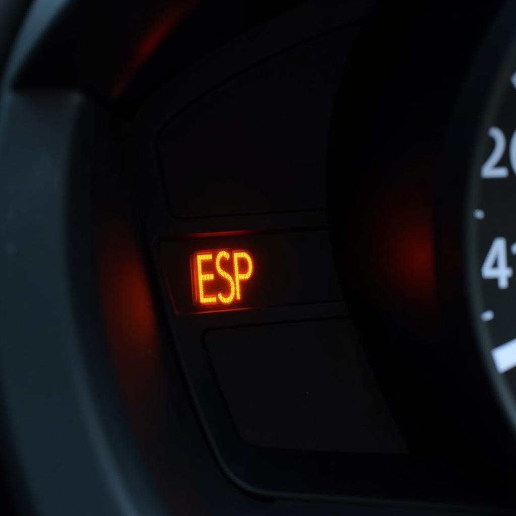 Car ESP Warning Light Illuminated on Dashboard