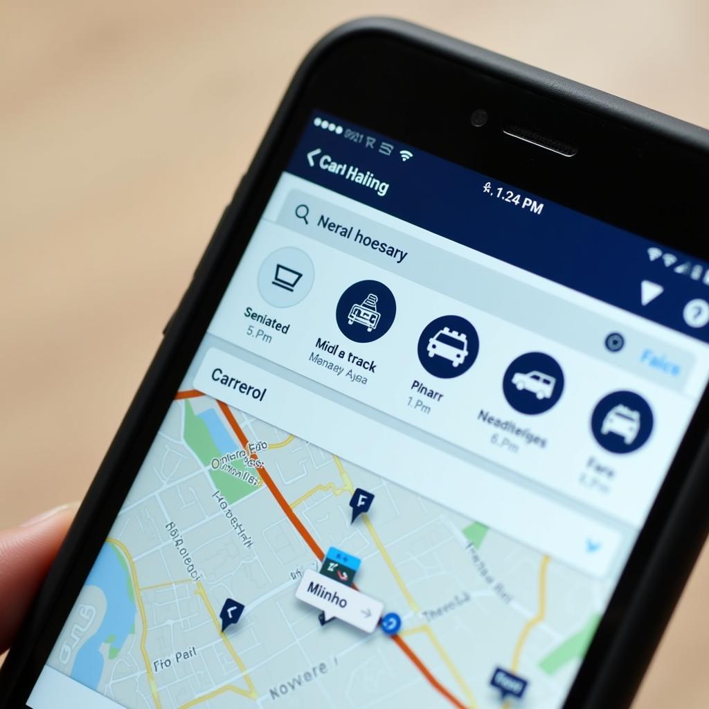 Car Hailing App Interface