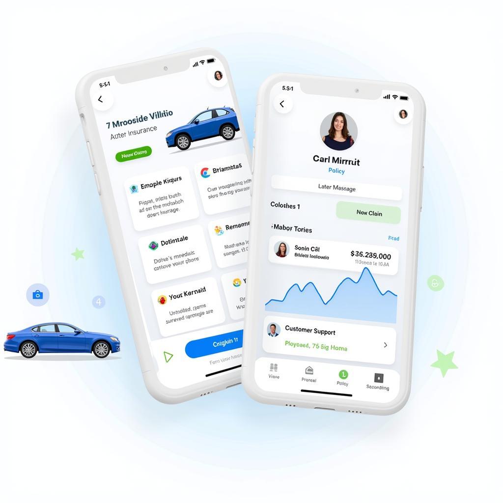 Using a car insurance mobile app