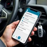 Car Maintenance App on Phone