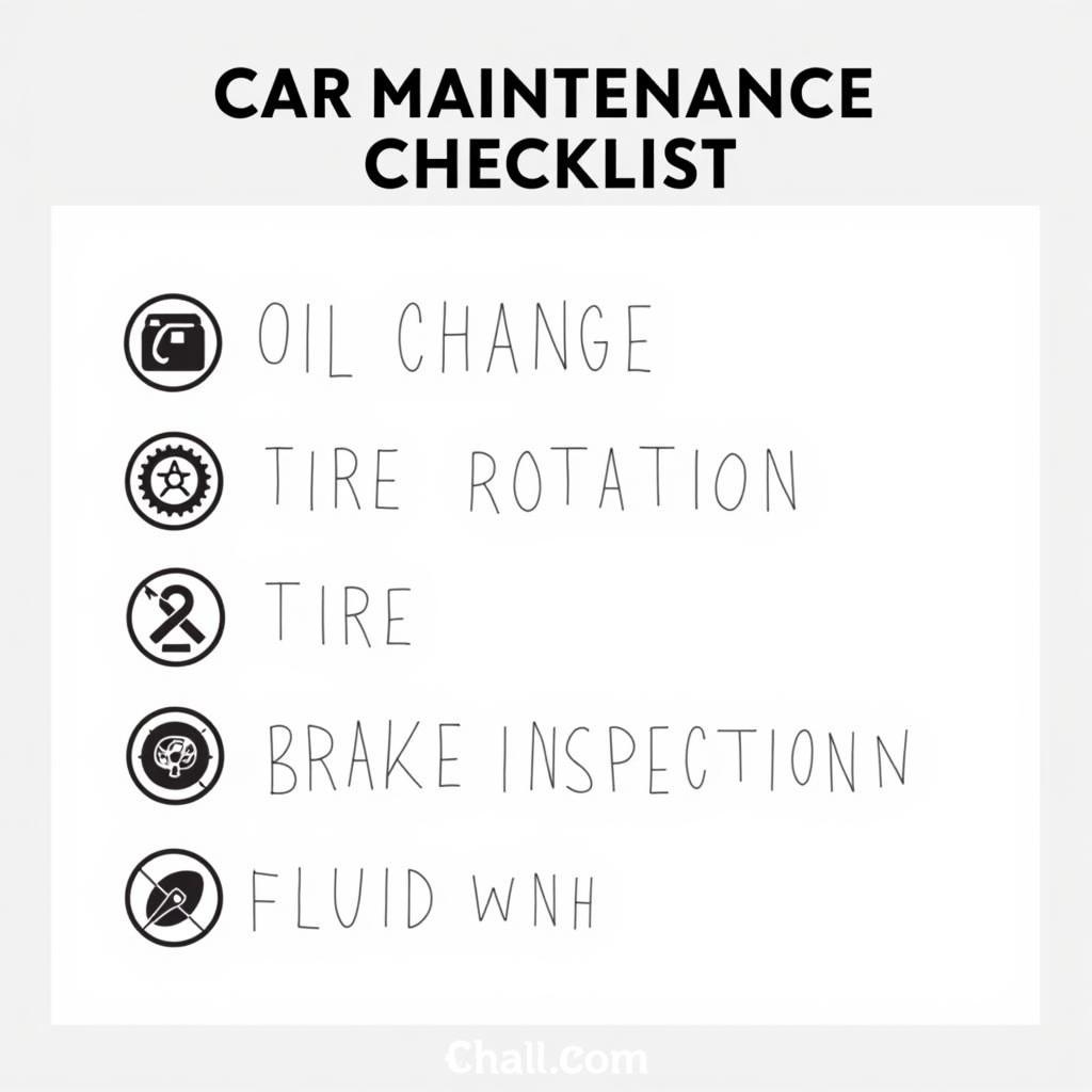 Car Maintenance Checklist