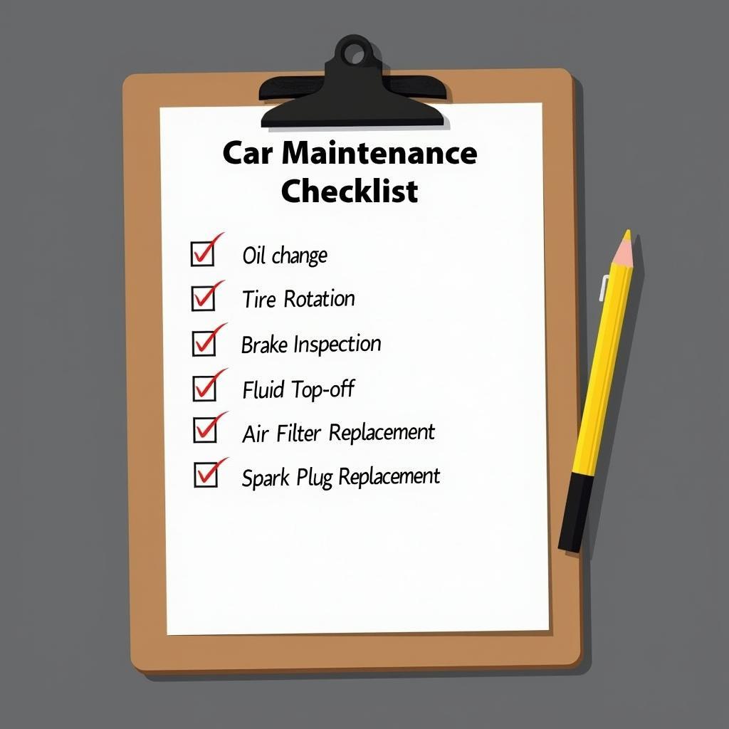 Car Maintenance Checklist