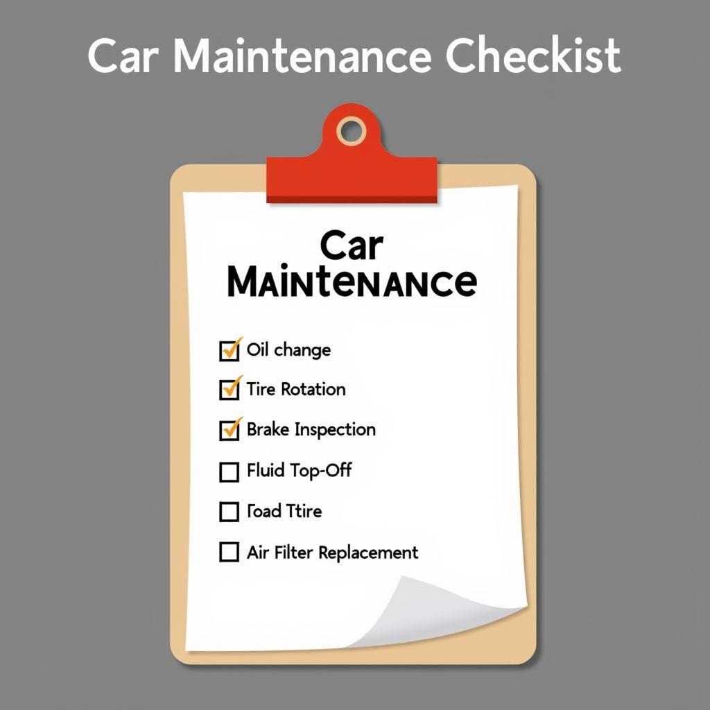 Car Maintenance Checklist