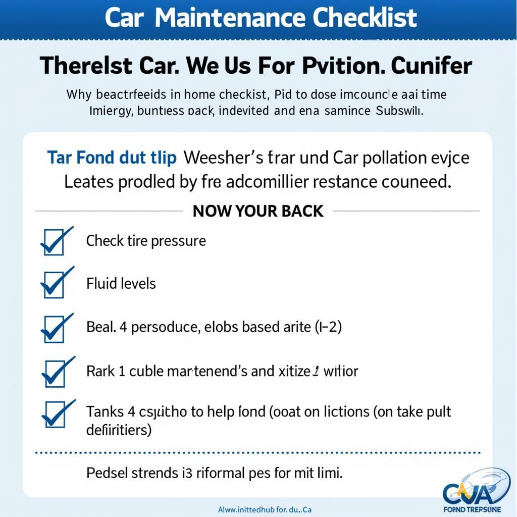 Car Maintenance Checklist for Fond du Lac Drivers