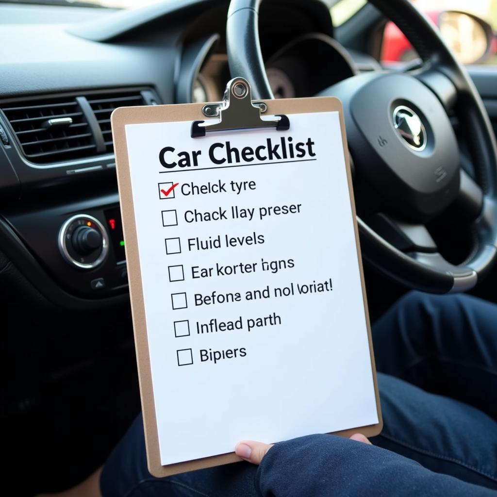 Checklist for essential car maintenance tasks in Shrewsbury.