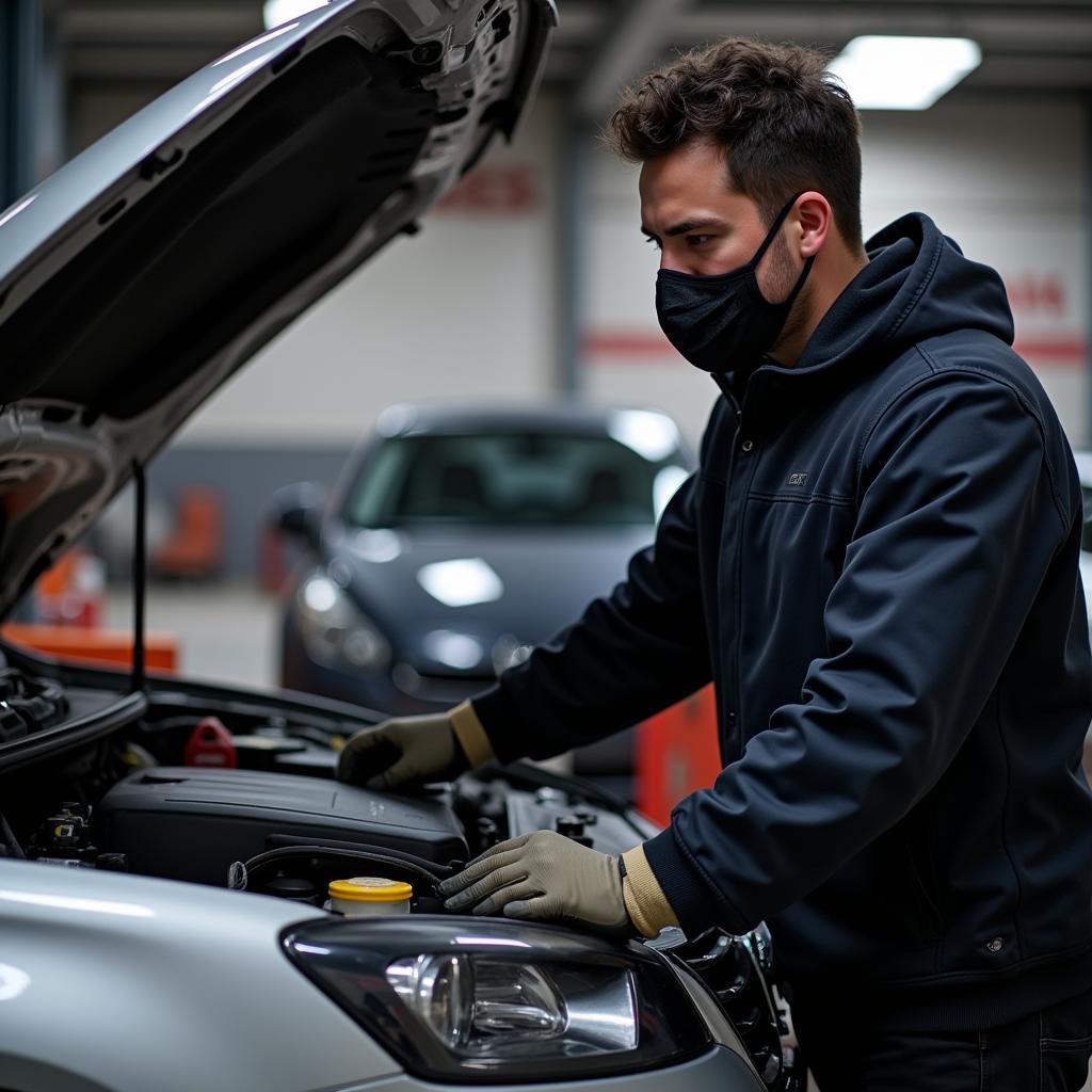 Car Mechanic During Lockdown