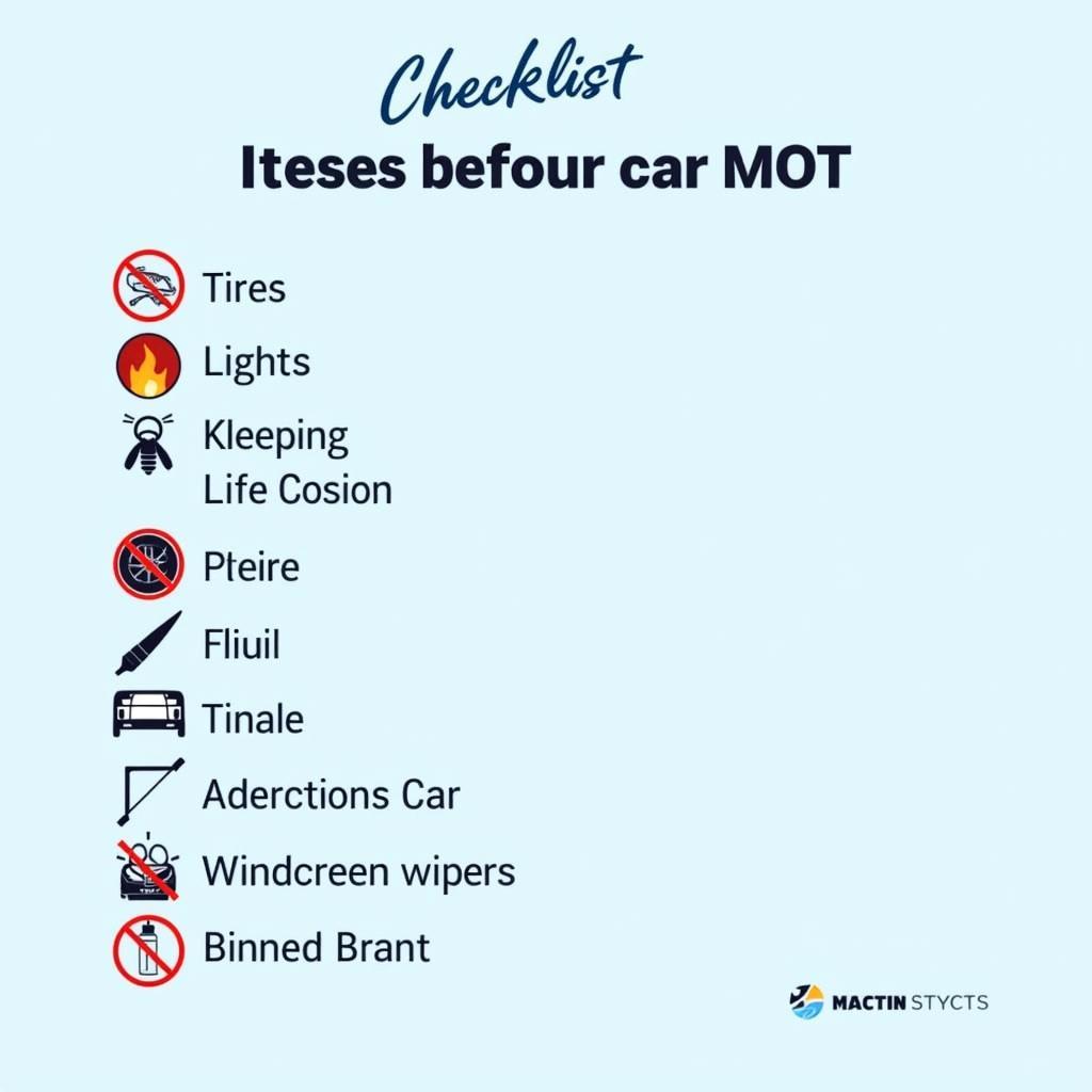 Car MOT Service Checklist: Essential Items to Check Before MOT