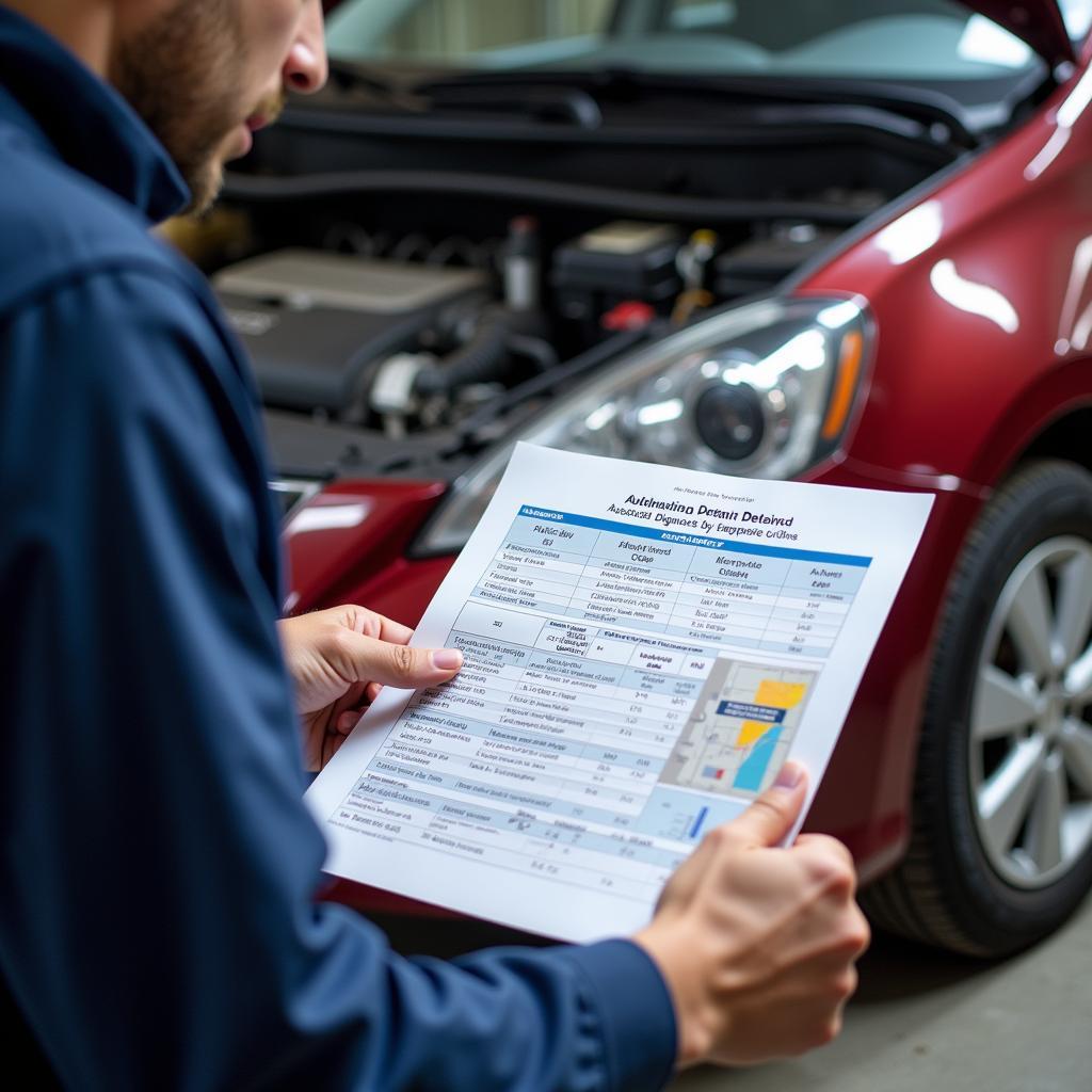 Car Owner Discussing Repair Options with a Mechanic