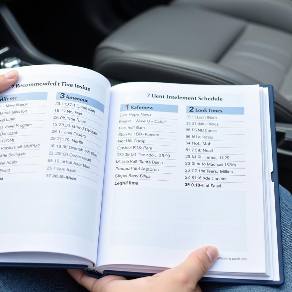 Car Owner's Manual Service Schedule