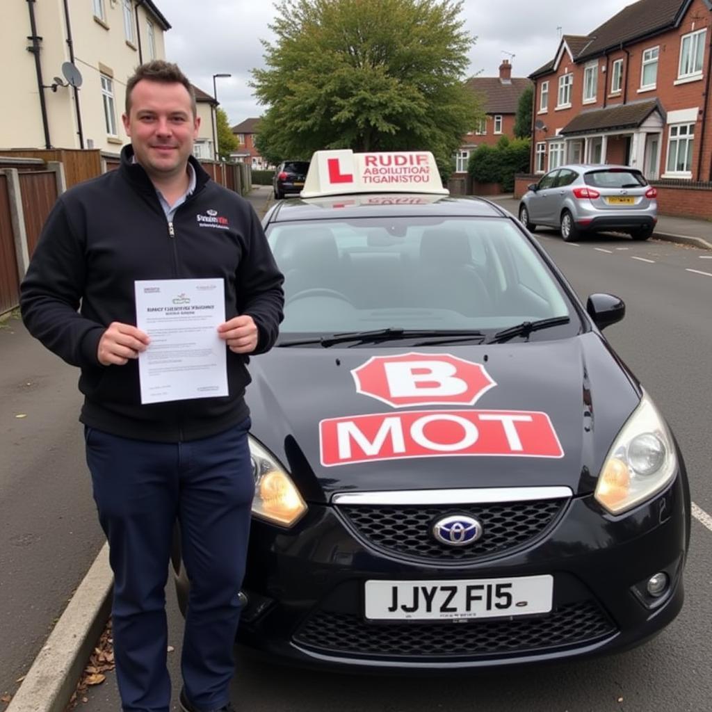 Car Passing MOT Test in Stafford