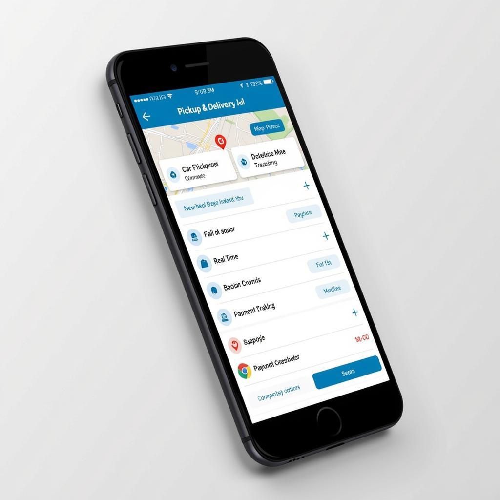 Key features of a car pickup and delivery service app