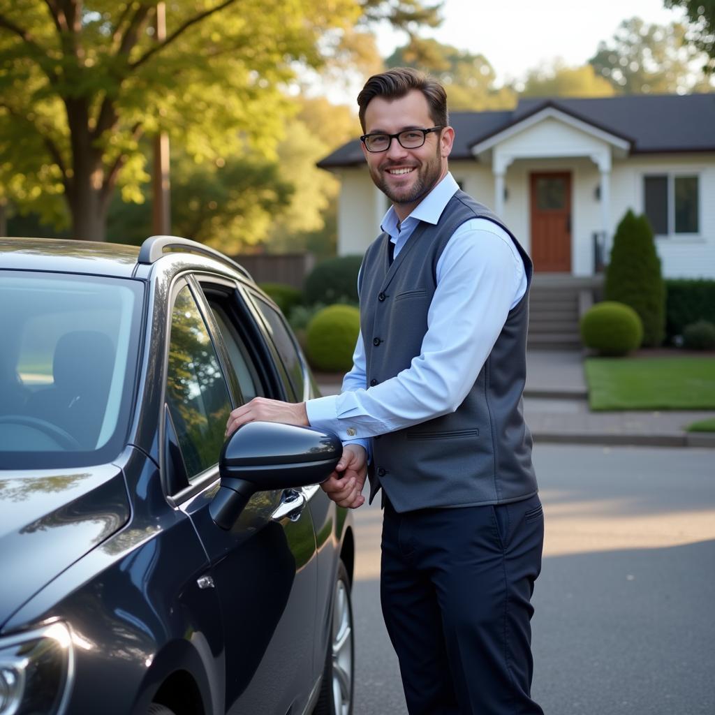 Car Pickup and Delivery Service in Action