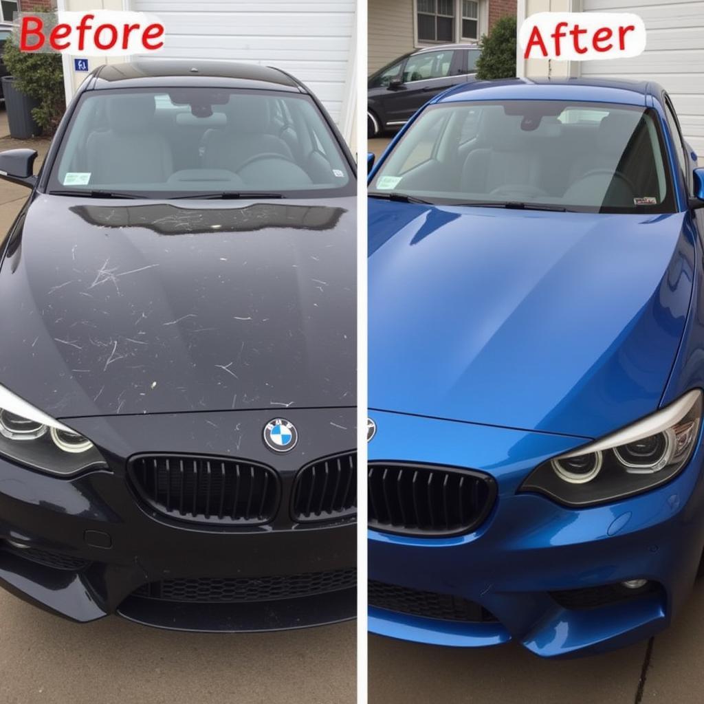 Car Polish Before & After