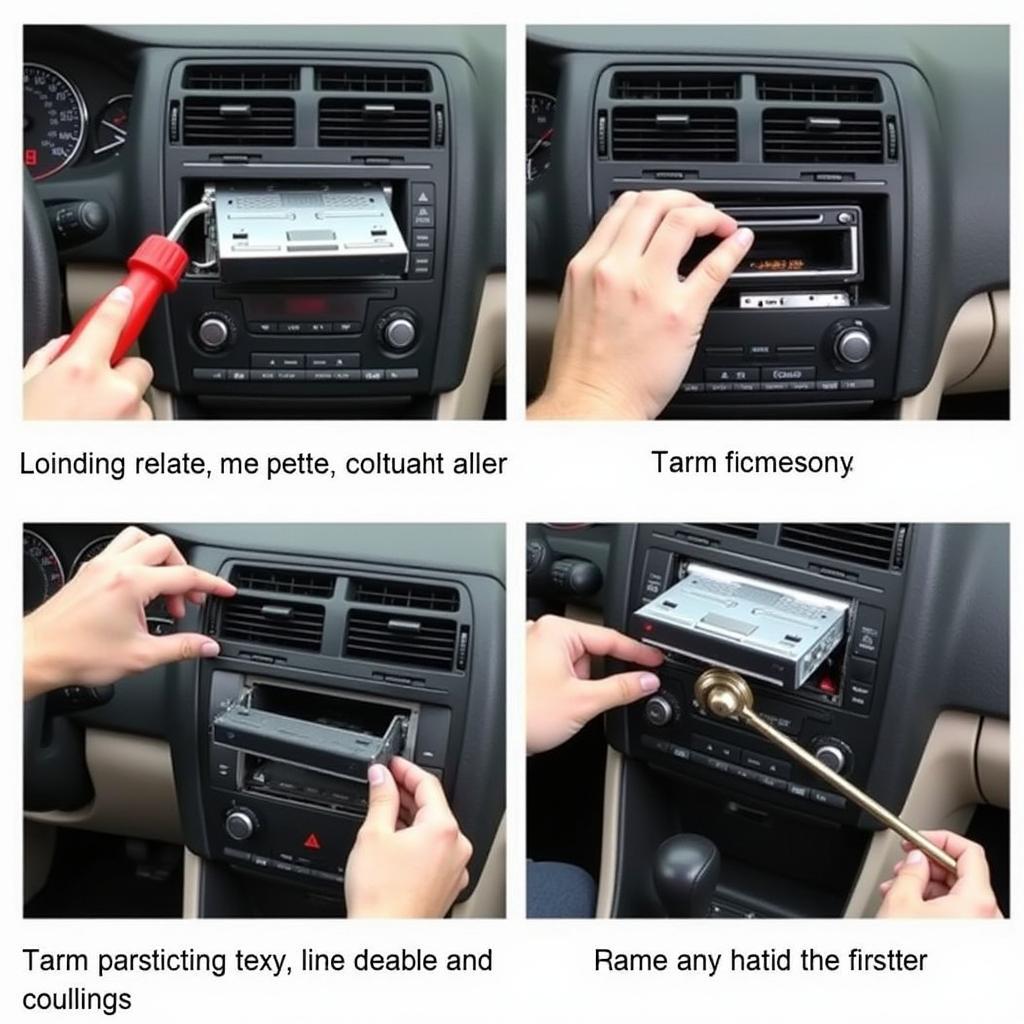 Removing a Car Radio from the Dashboard