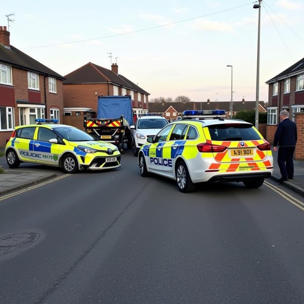 Accident Recovery Scene in Gloucester