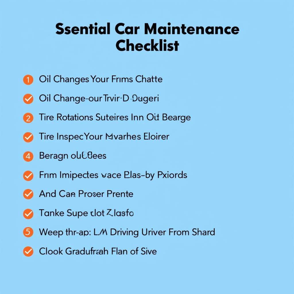 Car Repair Checklist in LA