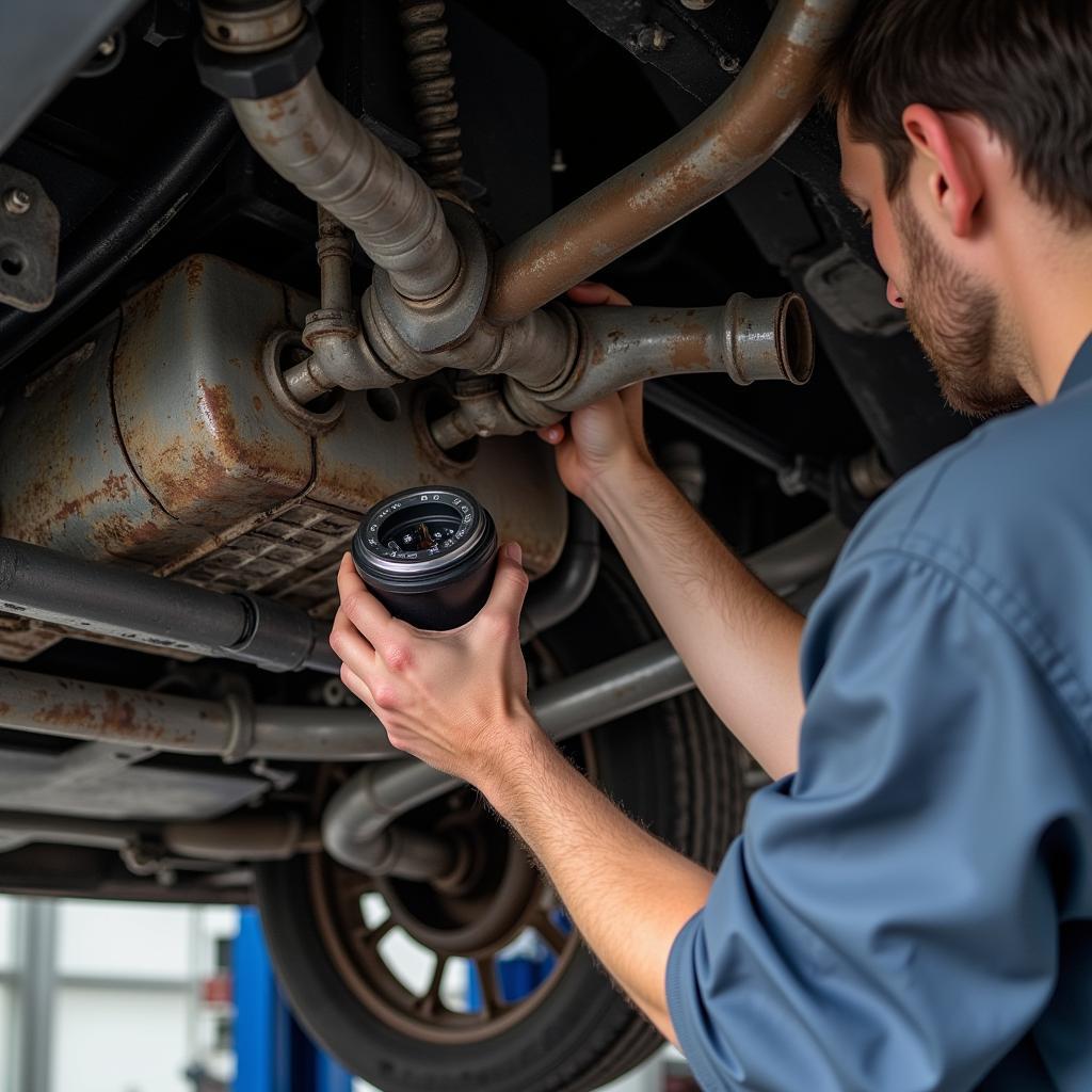 Car Rust Proofing Shropshire: After-Treatment Inspection