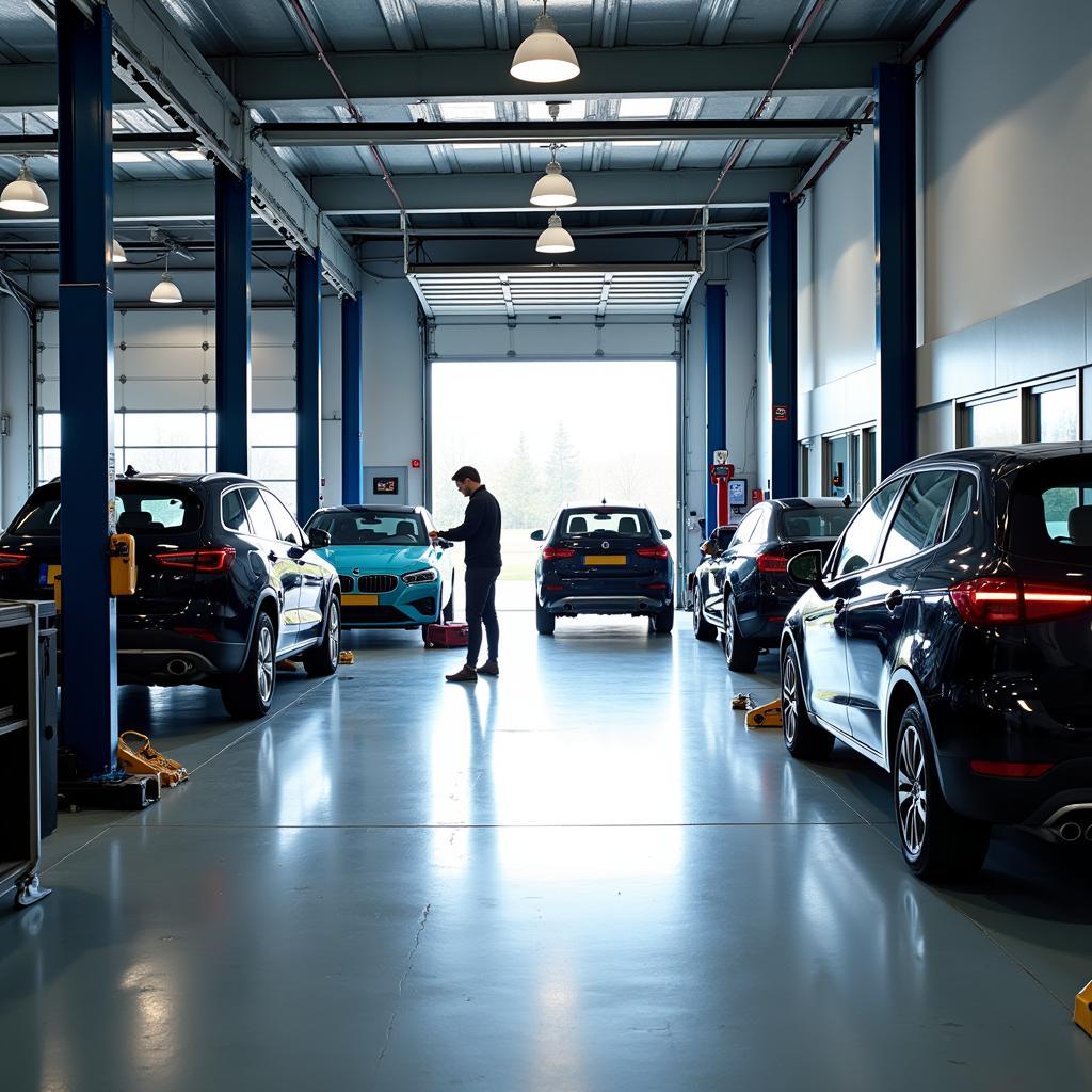 Modern Car Service Garage in Ackworth