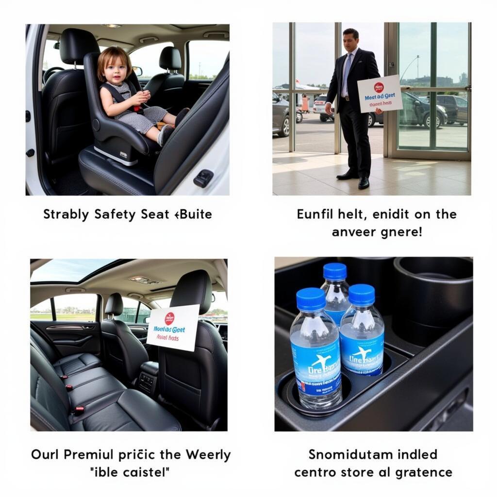 Car Service Add-ons: Child Seats, Meet & Greet, Bottled Water