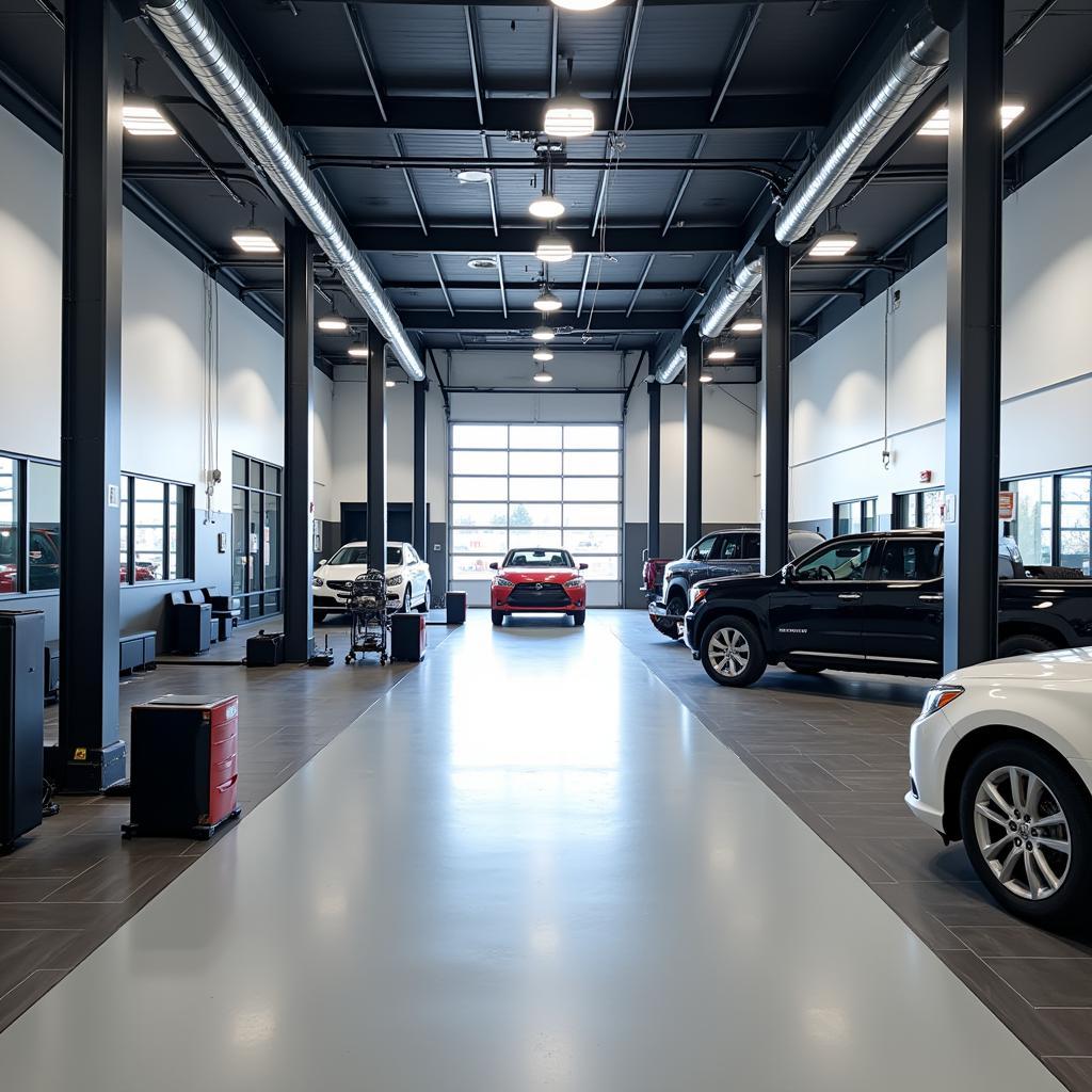 Modern Car Service Facility in Akron