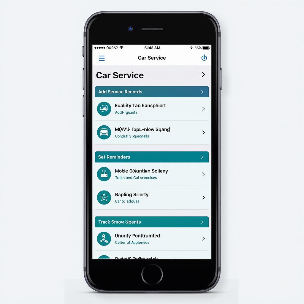 Using a Car Service App to Track Maintenance History