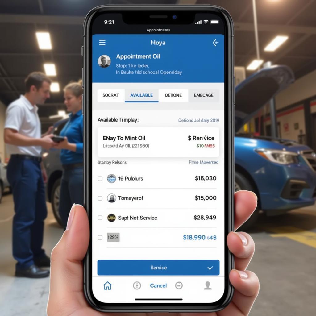 Car Service Appointment Booking App