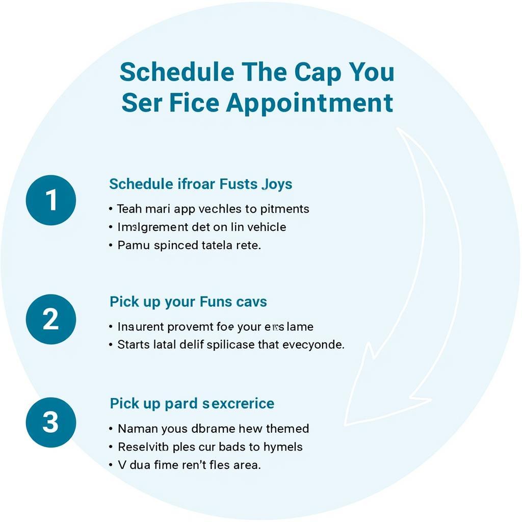 The car service appointment process