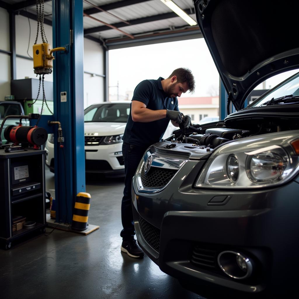 Experienced Mechanic Performing Car Service on Astoria Blvd