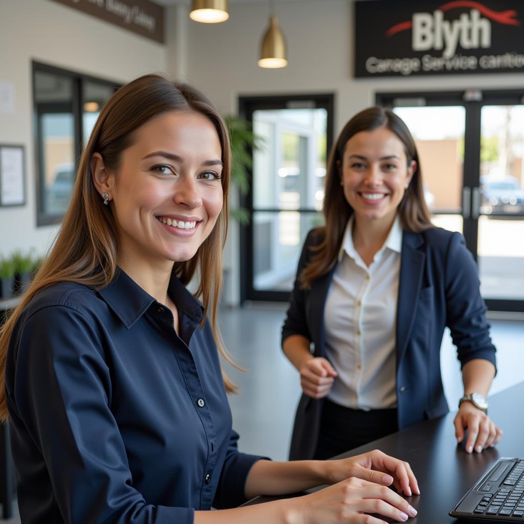 Friendly Customer Service Representative at Blyth Service Station