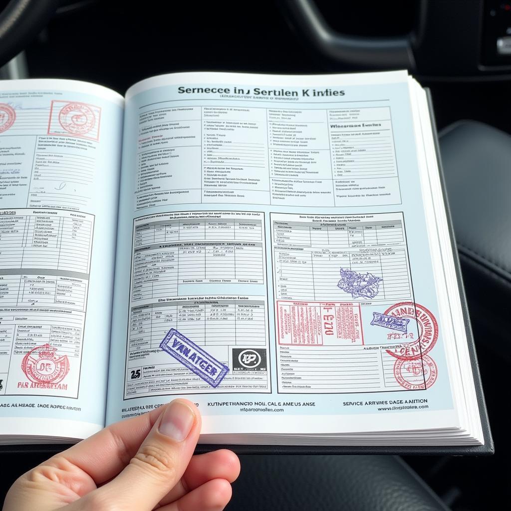 Example of a Car Service Book