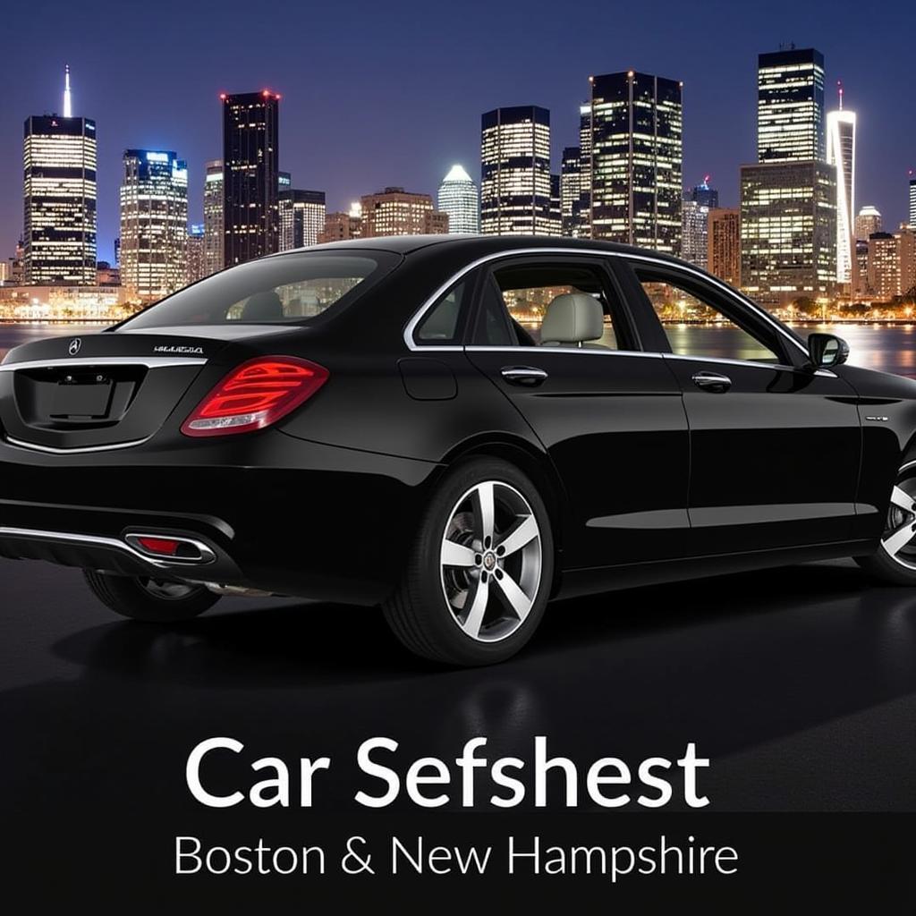 Luxury sedan providing car service from Boston to New Hampshire