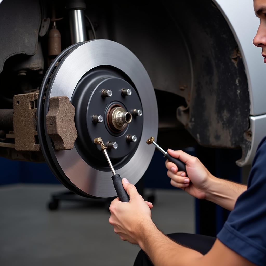 Car Service Brake Inspection