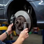 Car Service Brake Inspection