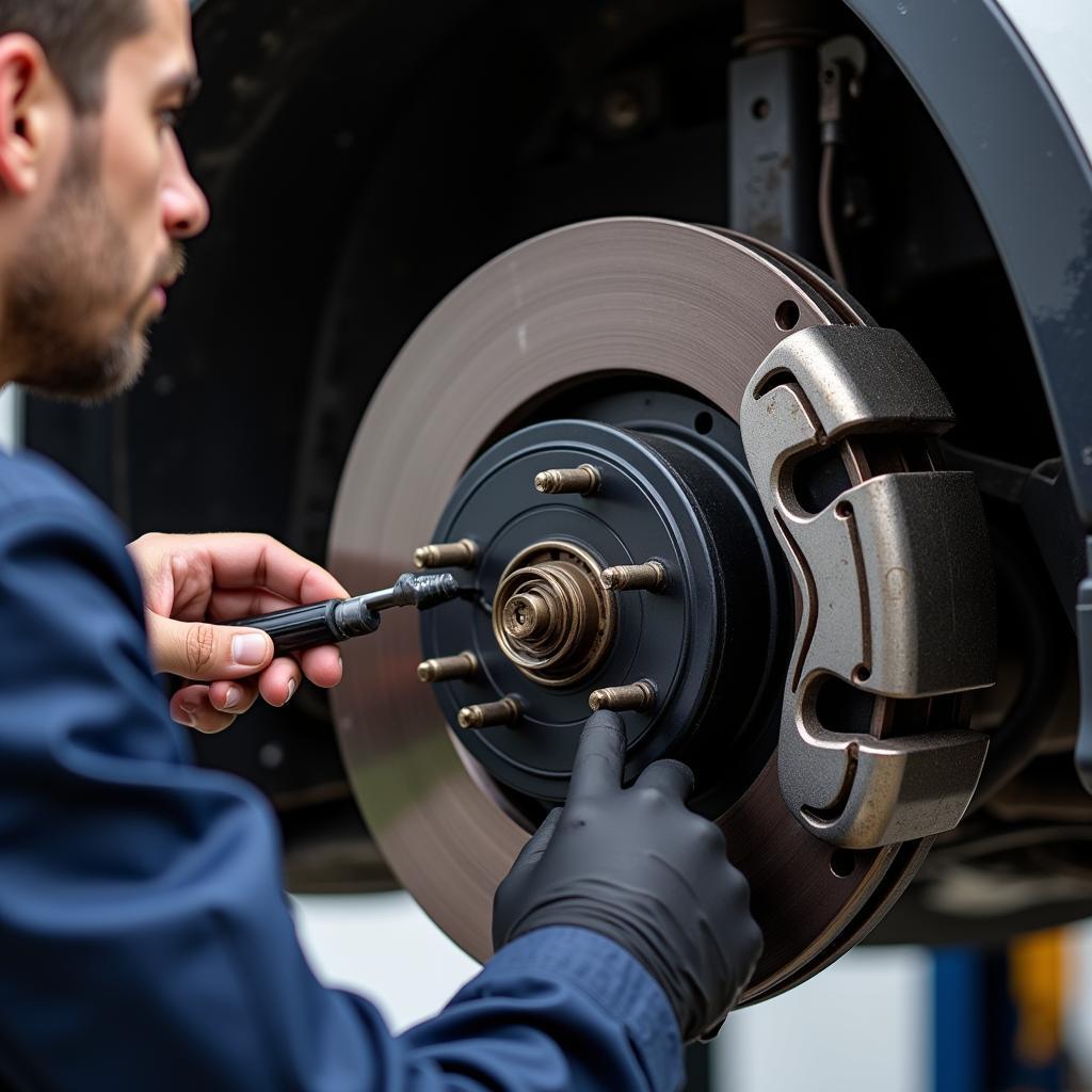 Car Service Brake Inspection