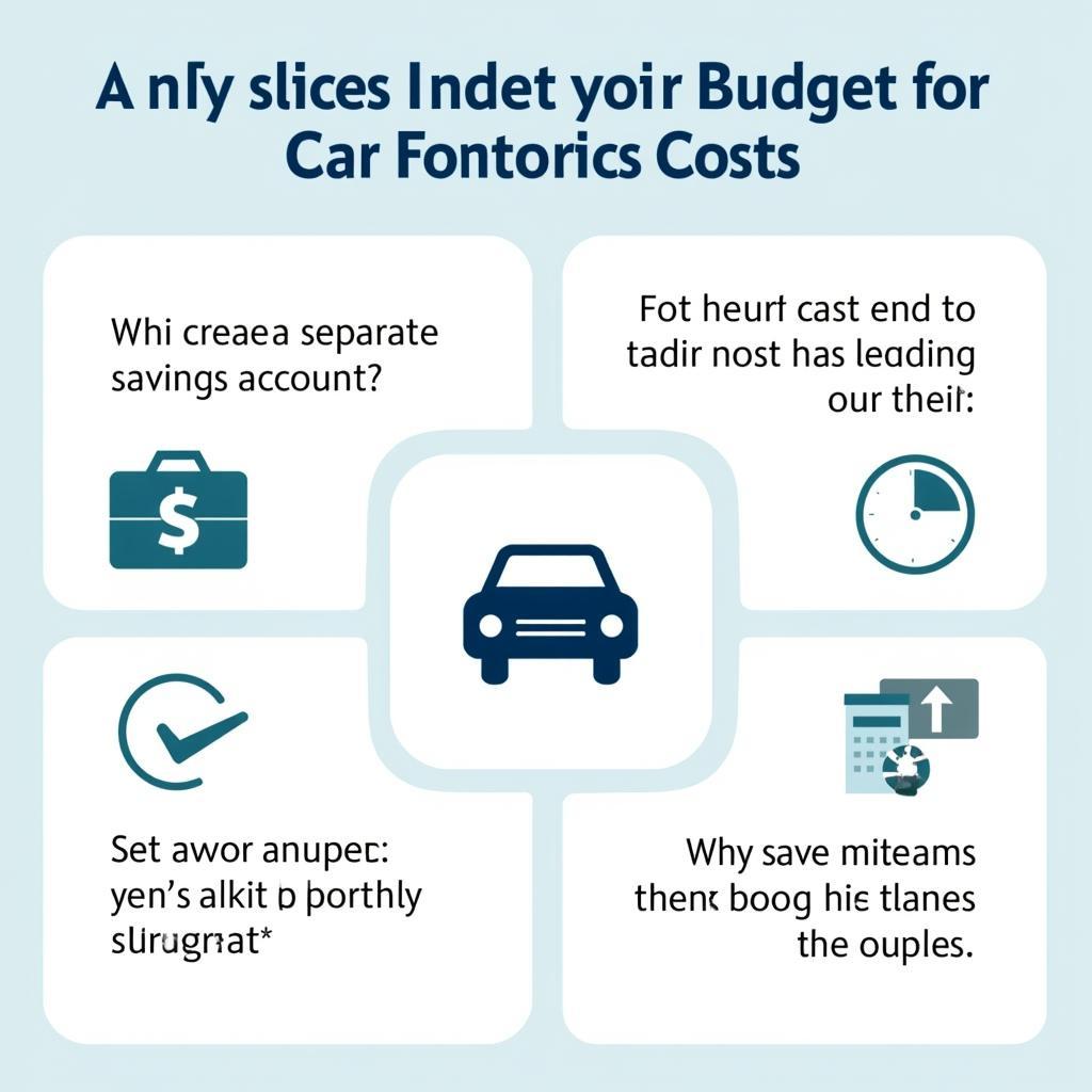 Car Service Budgeting Tips Infographic