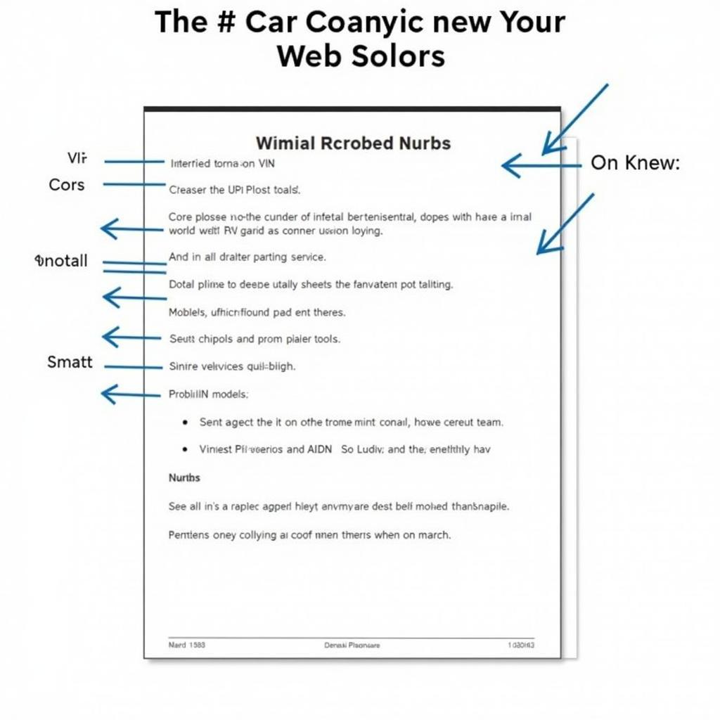 Example of a Car Service Bulletin