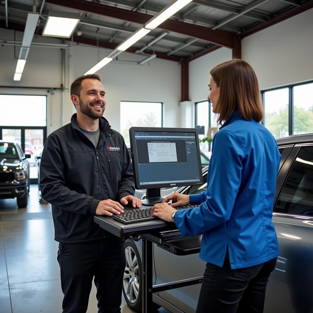 Modern and clean car service center in Belmont, WA