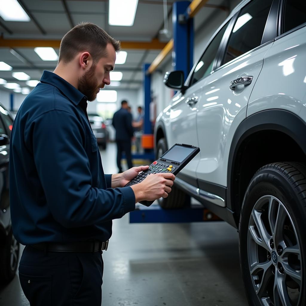 Car Service Center Inspection