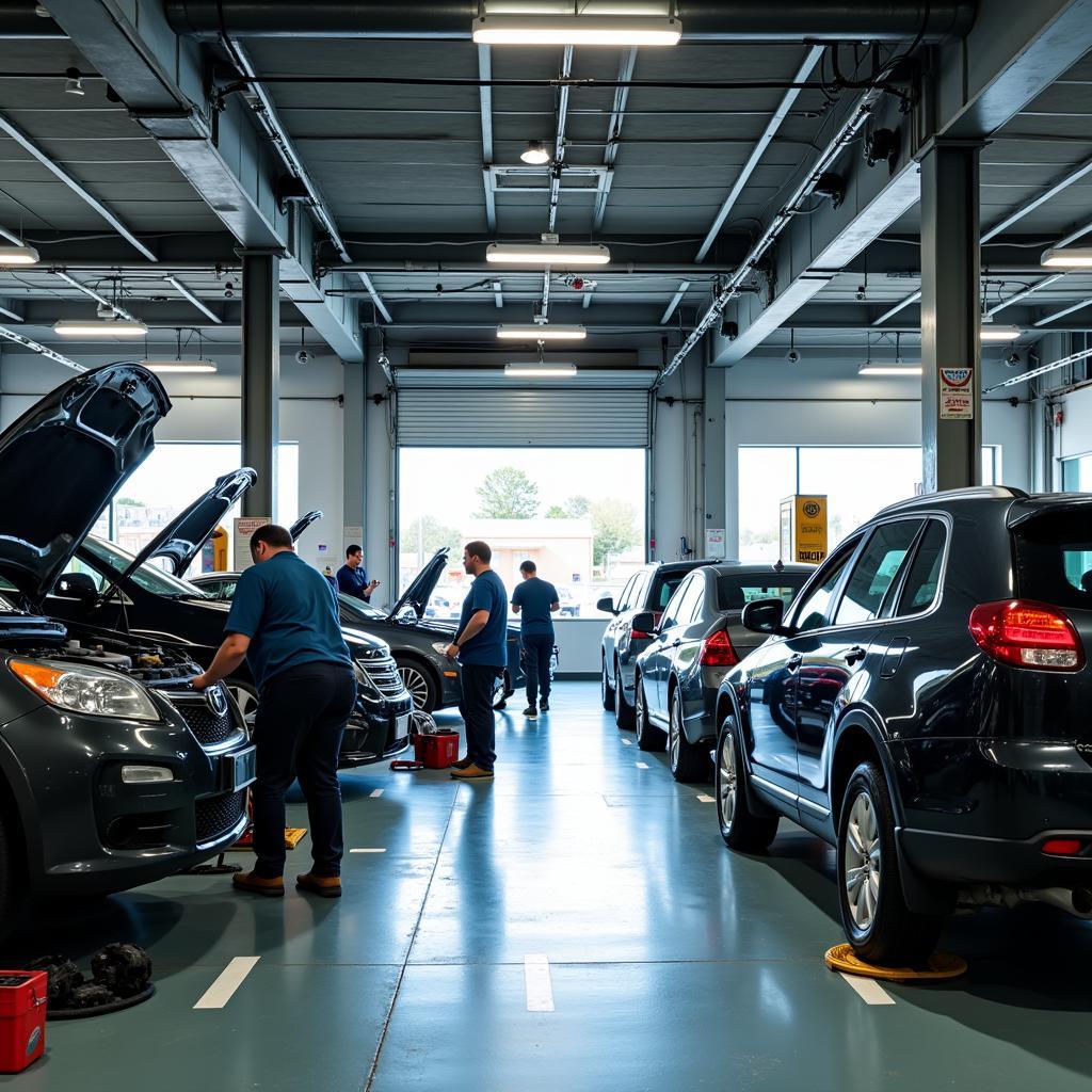 Car Service Center Repair Bay