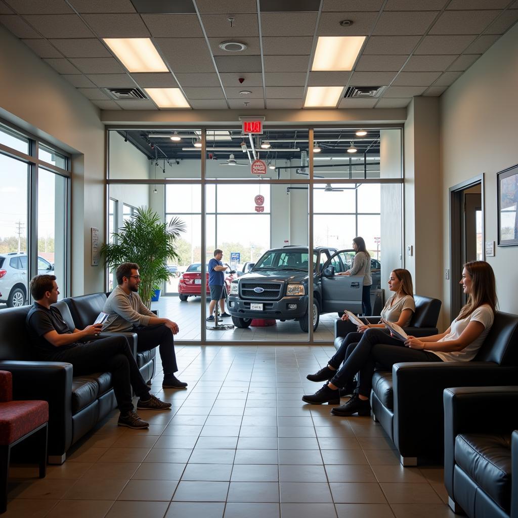 Car Service Center Waiting Area