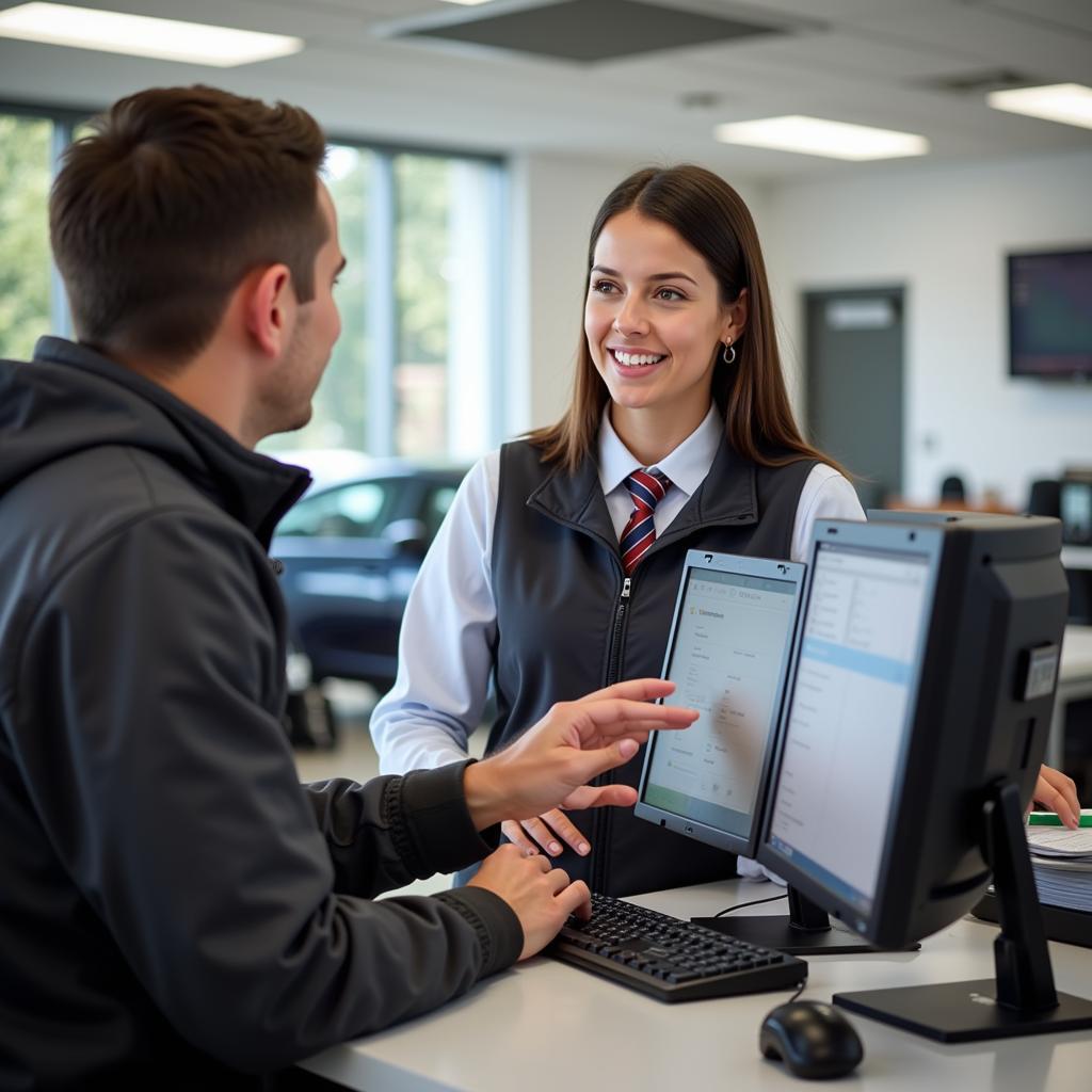 Customer Service Representative at a Car Sales Service Centre on Dole Road