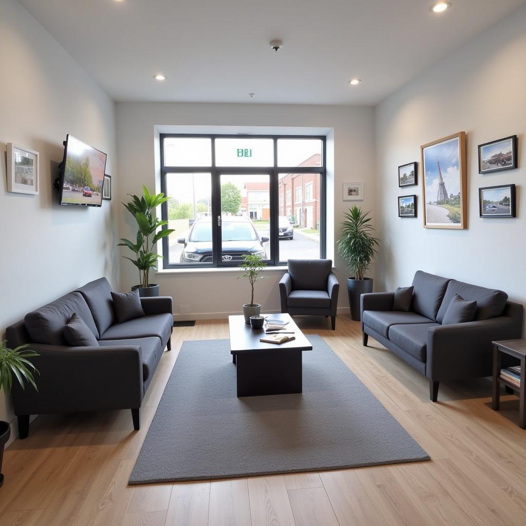 Comfortable Waiting Area at a Car Sales Service Centre on Dole Road