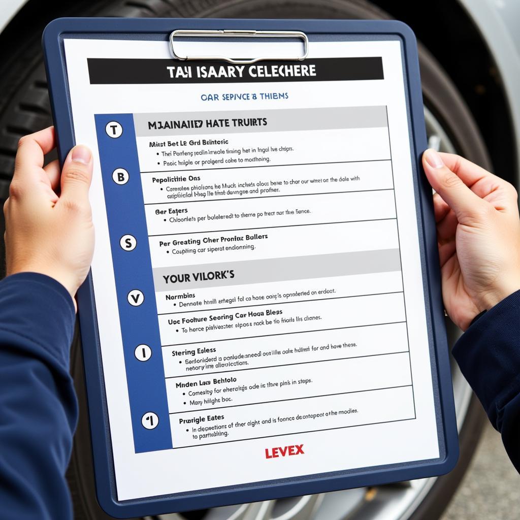 Car Service Check List