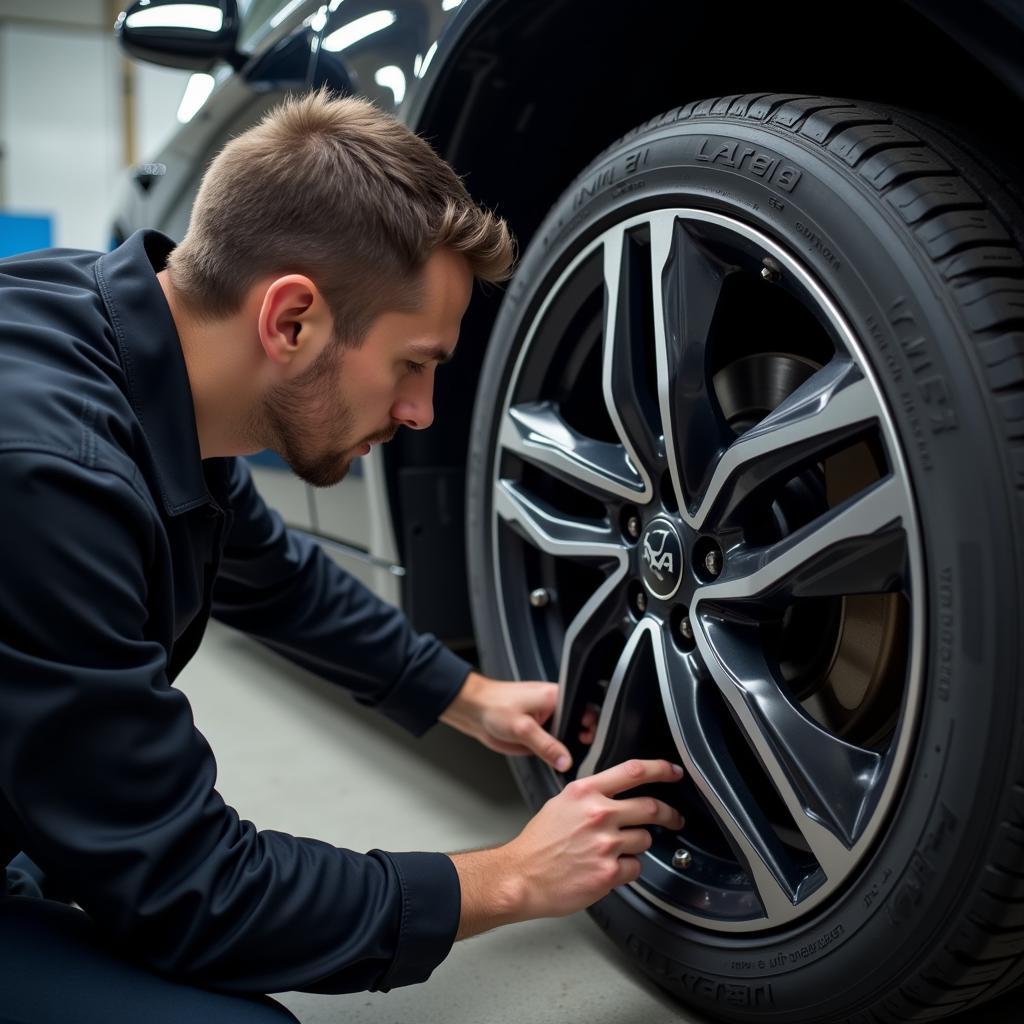 Car Service Check: Tire Inspection