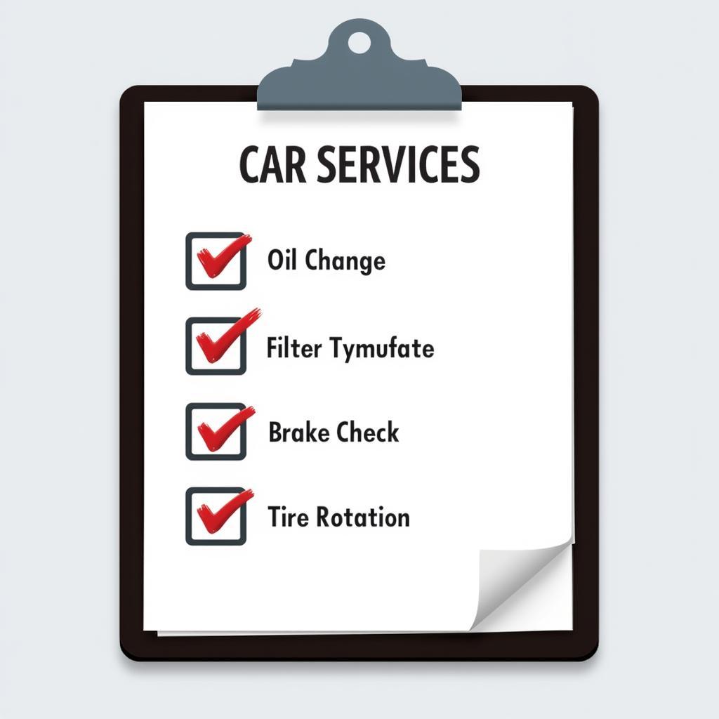 Car service checklist ensures a thorough inspection