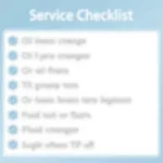 Car Service Checklist