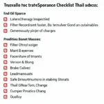 Car service checklist for routine maintenance