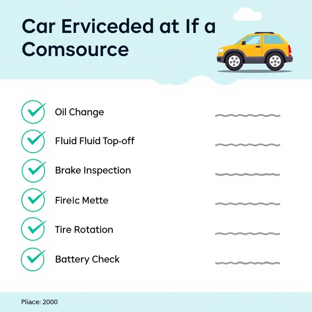 Car Service Checklist