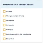 Comprehensive Car Service Checklist